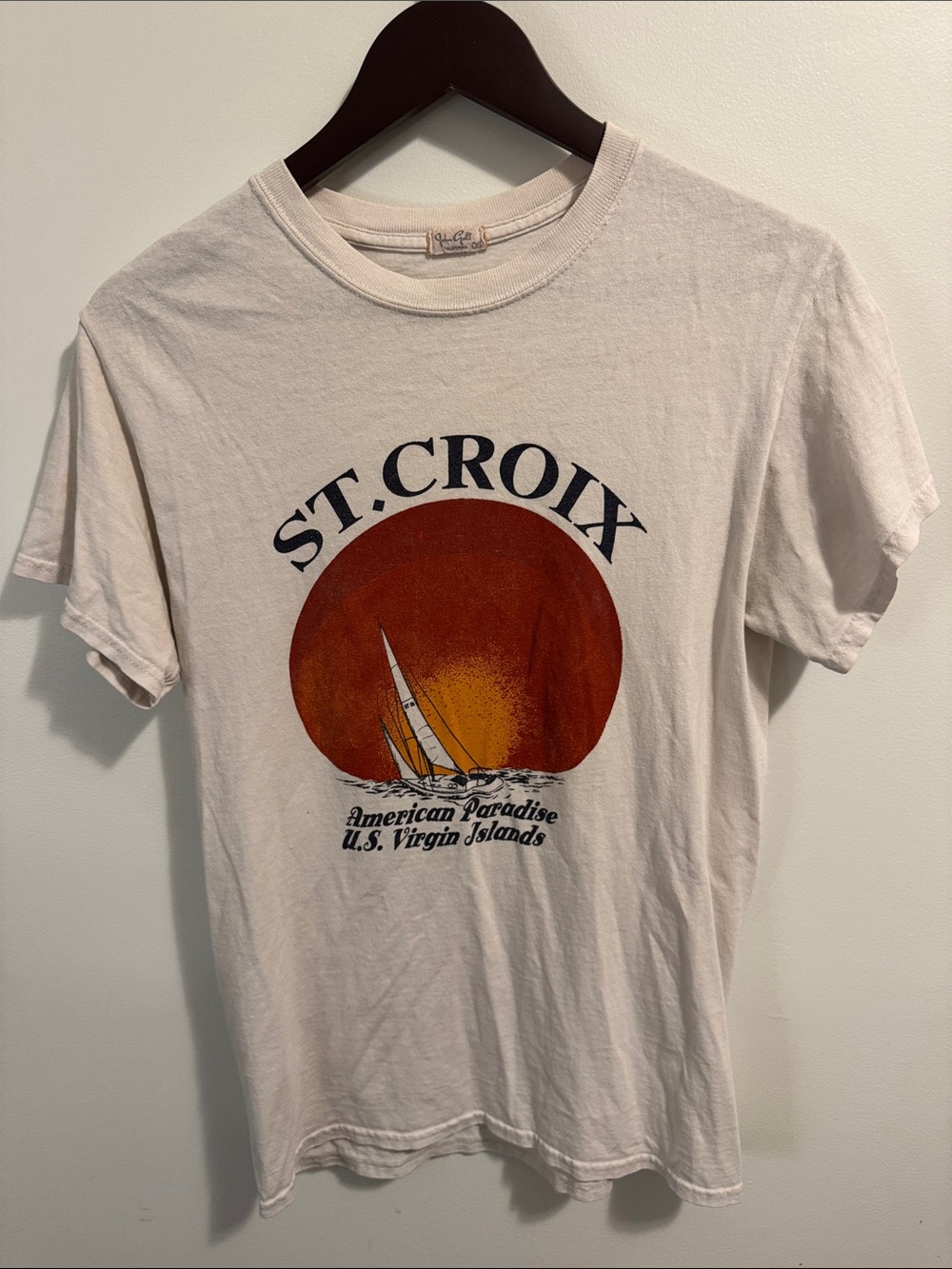Graphic over sized tee Crew Neck T‑Shirt John Galt Brandy Melville